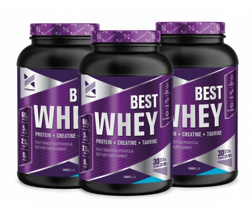 Combo 3 Unidades Best Whey Protein® Xtrenght
