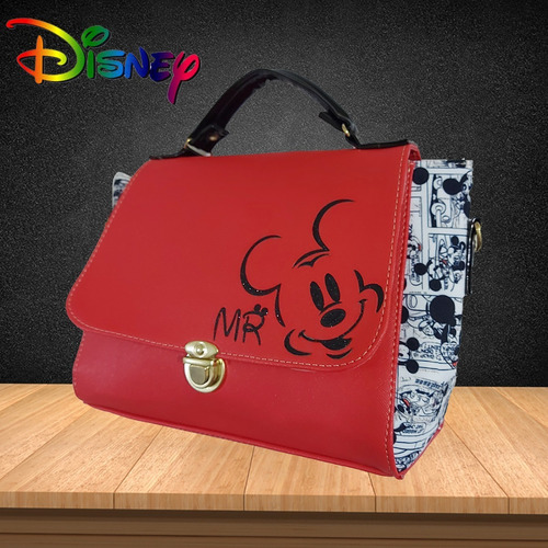 Imagen 4 de 8 de Bonita Bolsa De Mano Para Dama Con Imagen De Mickey Mouse