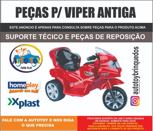 Triciclo Viper Antigo Homeplay -peças De Reposição- Consulta