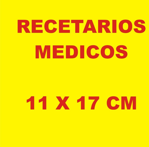 Recetarios Medicos X 20.000 Unidades 11x17