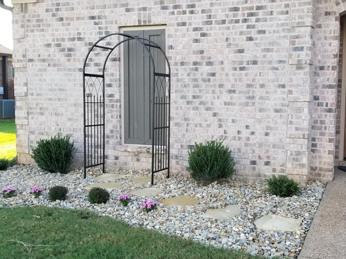 Imagen 4 de 5 de Giantex - Metal Arco De Jardin Exterior,decoracion Jardin