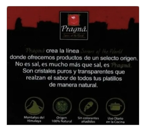 Sal Rosa Himalaya Kosher No Fluor No Yodo Pragna Molino 370g