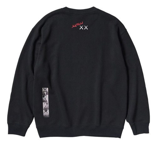 Sueter Uniqlo Kaws + Warhol Graphic Negro - Original