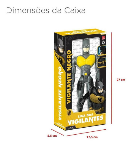 Imagem 4 de 5 de Boneco Articulado Pequeno Vigilante Negro Menino Mielle