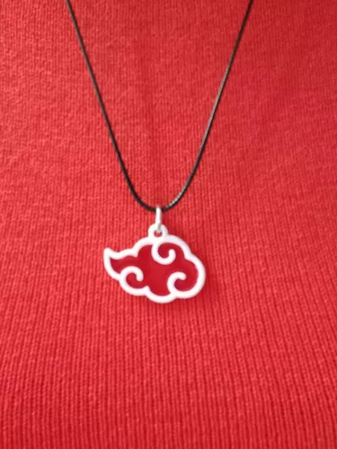 Compre Naruto Akatsuki Cosplay Colar Nuvem Vermelha