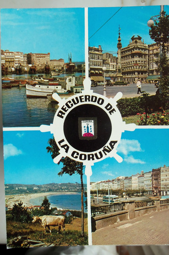 Postal Vistas De La Coruña Año 1960