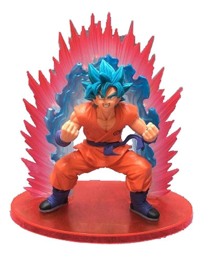 Figura Goku Blue Dragon Ball Kaioken Dragon Ball Super