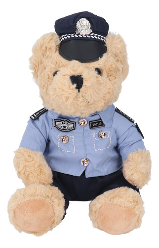 Polush Officer Toy Bear, Desenho Animado, Peludo, Urso De Tr