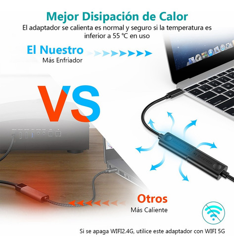 Imagen 3 de 7 de Choetech Cable Adaptador Convertidor Usb Tipo C A Hdmi 4k