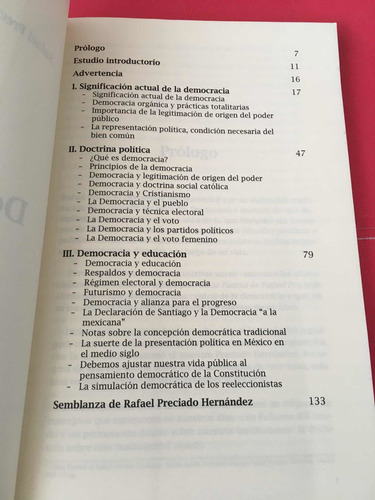 Rafael Preciado Hernández: Democracia (Usado)