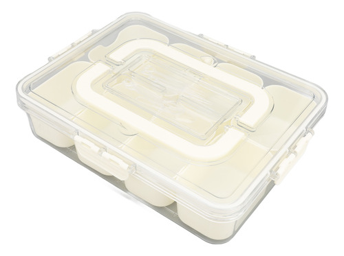 Bandeja De Servir Dividida, Tapa Y Asa