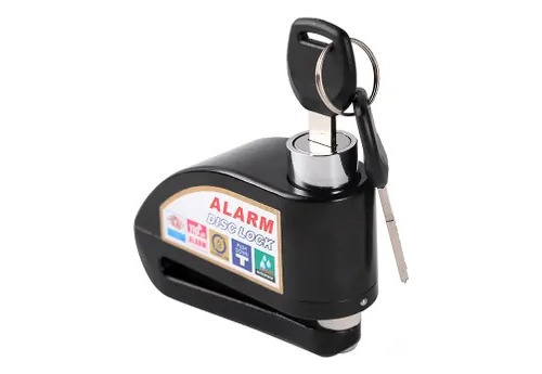 Tranca Para Moto  Disco De Freno Con Alarma 