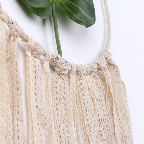 Macramé Dream Catche Tejido Boho Colgante De Pared Borlas