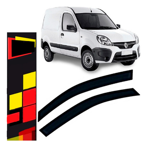 Calha De Chuva Renault Kangoo 2000 A 2016 Defletor 2 Portas