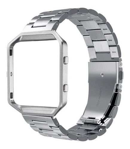 Malla Metalica Unisex  Fitbit Blaze Tamano Adaptable  Silver