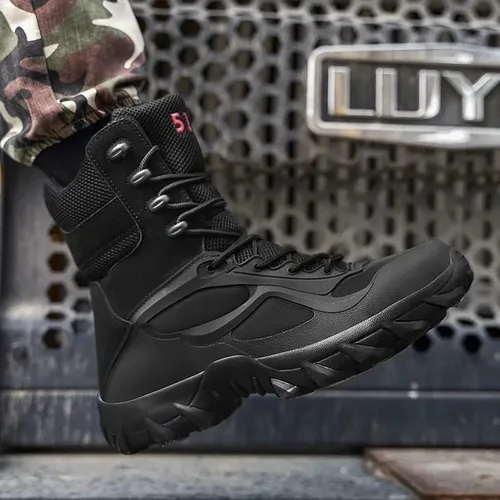 Botas De Combate Militar Tactico Ejército Senderismo Hombres