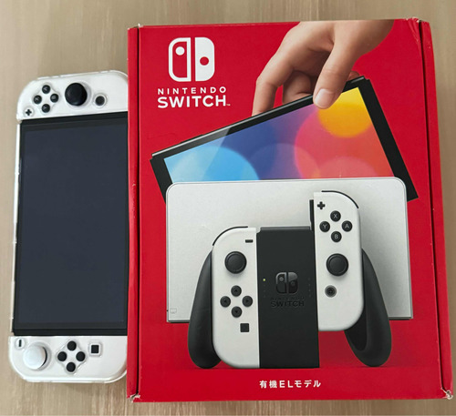 Nintendo Switch Oled En Caja Con Protector Acrílico 