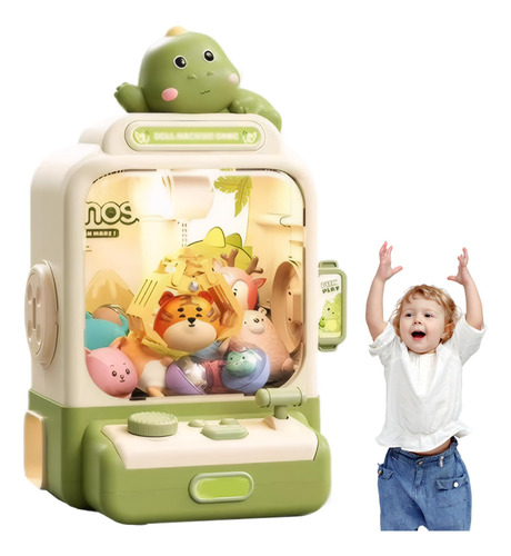 Mini Máquina De Garras Para Niños Con Sonido Doble Potencia Color