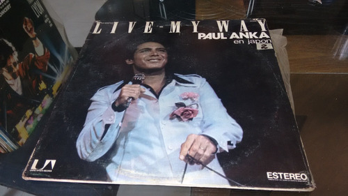 Lp Paul Anka Live My Way En Japon Formato Acetato,long Play