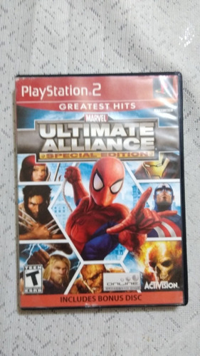 Ps2 Marvel Ultimate Alliance Con Bonus