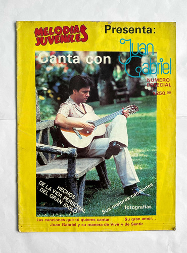 Juan Gabriel Revista Melodias Juveniles 1986