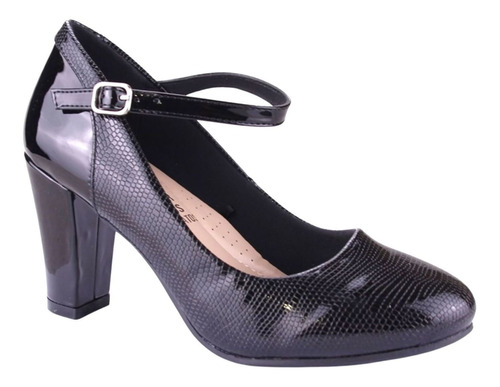 Zapato Chalada Mujer Cobna-2 Negro Formal