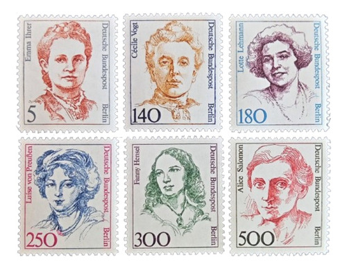 Alemania Berlín, Serie Ordinarios Mujeres 1989 Mint L16870