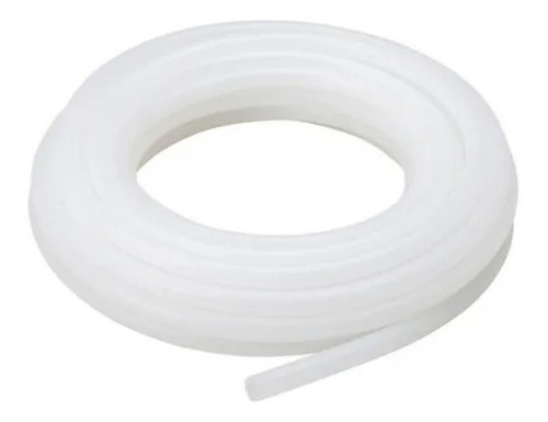 Manguera 1/4  Poliflow  Blanca Rollo 50 Mtrs