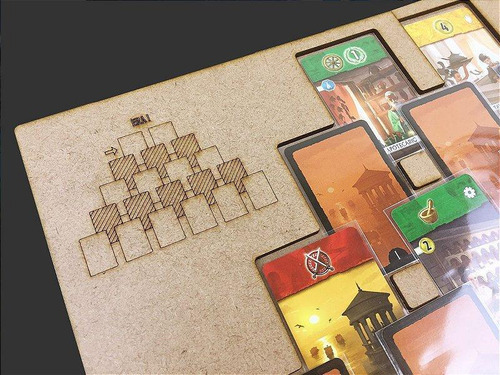 Playmat Em Mdf Para 7 Wonders Duel - Sem Case
