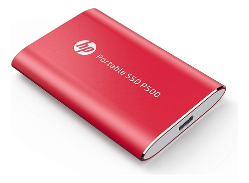 Unidad Ssd Externo Hp P500 250gb Usb 3.1 Tipo C/a Rojo