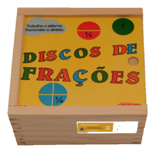 Jogo Educativo Pedag Discos Frações Matemática Alfabetizaçao