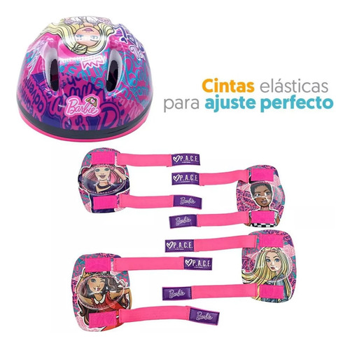 Equipo De Protección Barbie Casco Y Accesorios Apache 3+