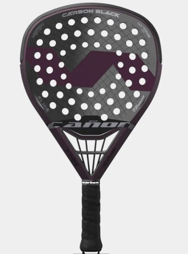 Pala De Padel Cañon Difusor Carbon Black Varlion + Overgrip