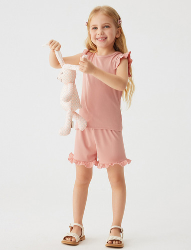 I Conjunto De 2 Piezas De Ropa De Verano Para Niñas Pequeñas