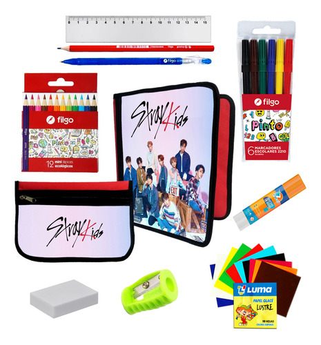 Oferton Carpeta + Cartu + Utiles Stray Kids#537