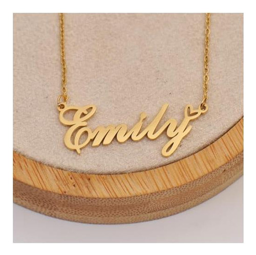 Collar Personalizado Melanie Con Nombre Y Cabello Catinano