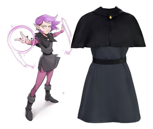 The Owl House Cosplay Mujer Traje De Uniforme Escolar Negro