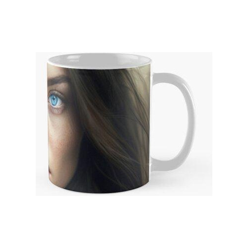 Taza Hermosa Morena Con Ojos Azules Calidad Premium