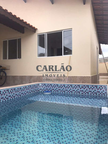 Imagem 11 de 17 de 03 - Casa Nova Com Piscina Em Mongaguá - R$ 264 Mil - V353865
