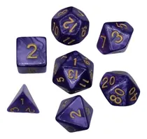 Comprar Para Juego De Dados Poliédricos Acrílicos De 7 Piezas Para