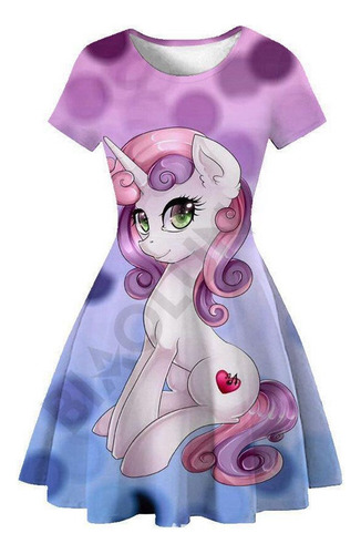 Vestido De Princesa De La Moda De La Falda De My Little Pony