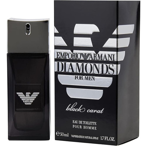 Giorgio Armani Emporio Diamond Quilate Edt, Negro, 1.7 Onzas