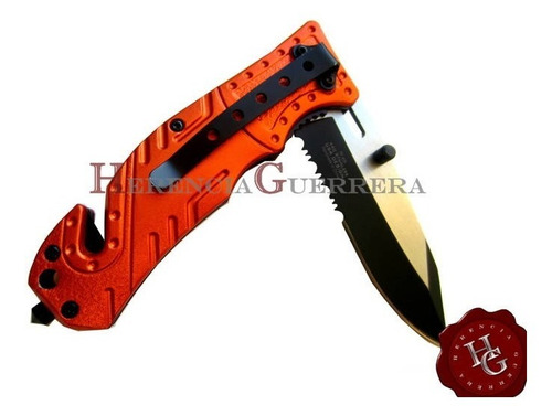 Imagen 4 de 7 de Cortapluma Tac Force Tf-835em Navaja Táctica Supervivencia