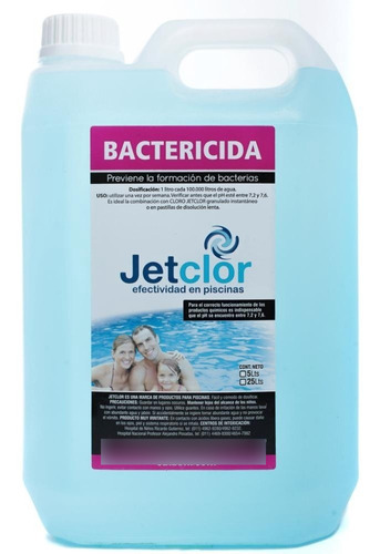 Bactericida Piscinas Jetclor Por 5 Litros