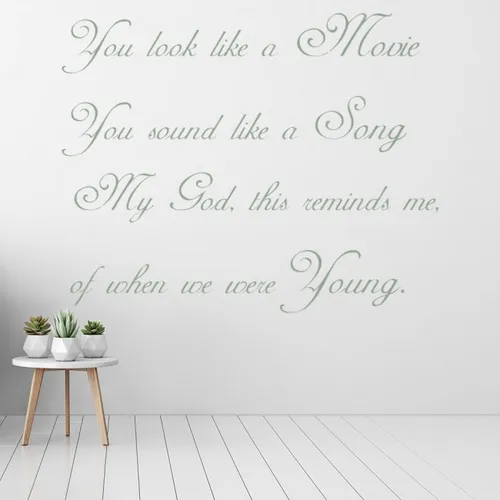 When We Were Young Adele 25 Song Lyrics Decorativo Ws-40783