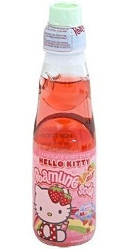 Hello Kitty Ramune Soda Fresa 6,6 Fz