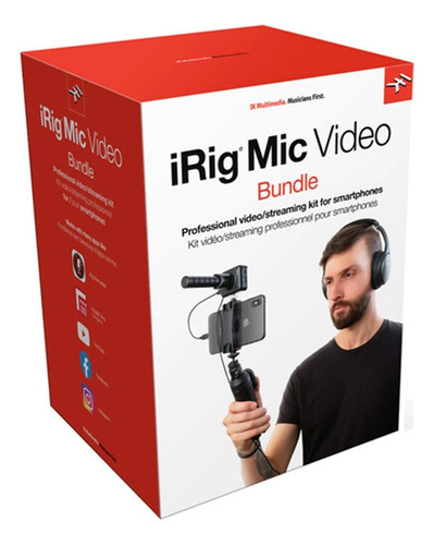 Paquete Grabación Irig Mic Video Bundle Ik Multimedia Color Negro