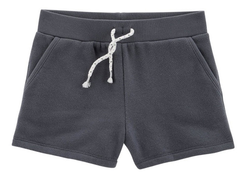 Short Carters Para Niña De Algodón Talle 6x Gris Oscuro