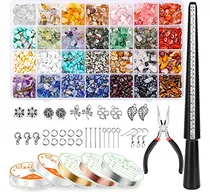 Comprar Kit De Fabricación De Anillos Con Cuentas De Cristal De 28 C