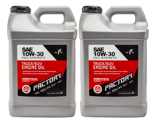 Factory Racing Oil Sae 10w-30 - Aceite De Motor Completamen.